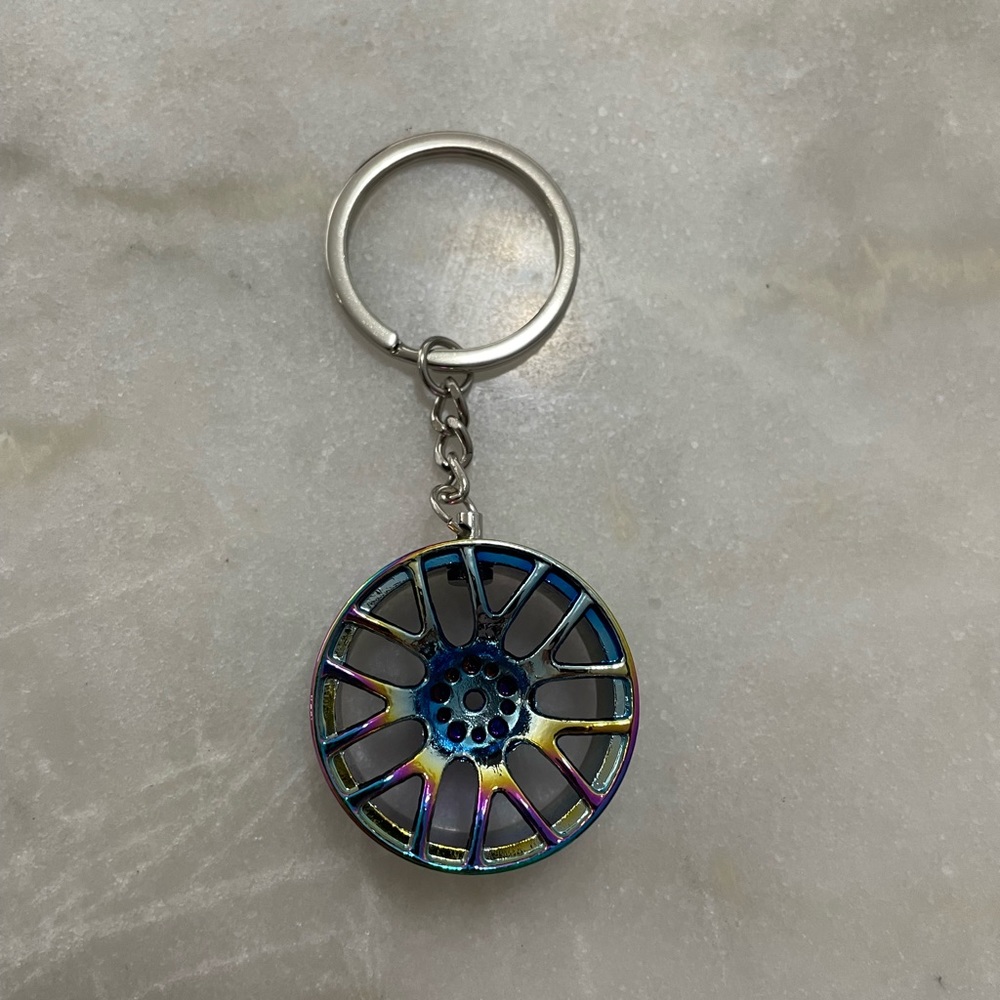 New car wheel keychain!